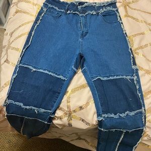 Shein Patchwork Jeans